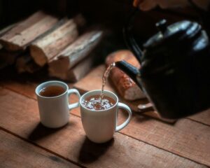 mug pour thé en porcelaine
